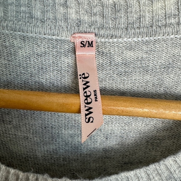 Sweewe Paris Women's Lightweight Angora Blend Sweater Dress Small Polar Bear - Picture 5 of 14